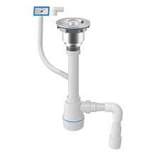 Сифон для кухонной мойки с переливом Nova NV1016